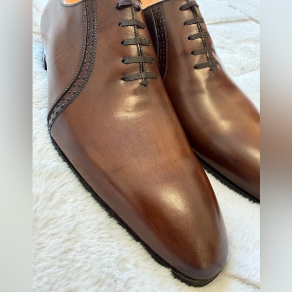 NEW! $1650 Artioli Star Burnished Antiqued Leather Oxford Dress Shoe 10D